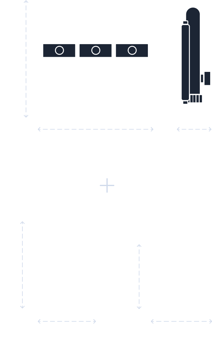 Akvantis OSMO+ Размеры